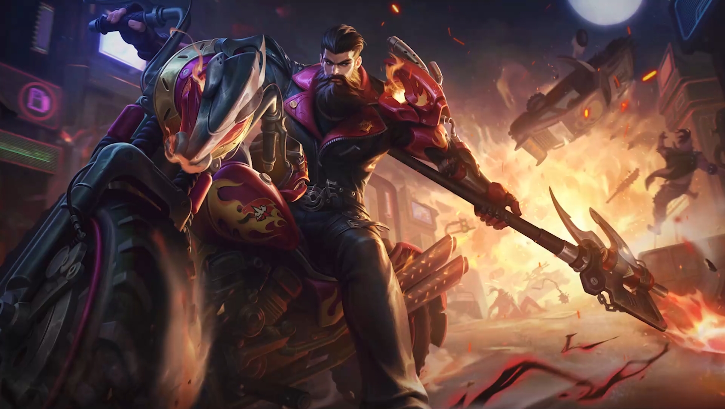 【王者荣耀丨无水印】关羽-赤影疾锋皮肤优化上线,暗夜中驰行的异能者