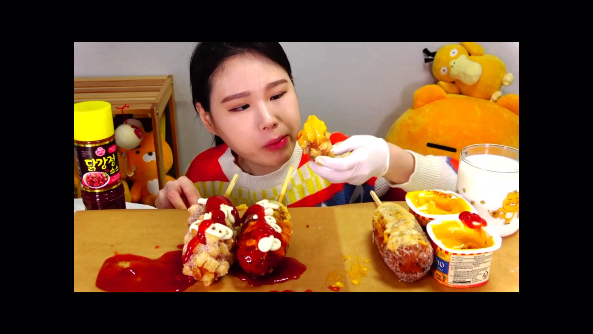 【卡妹吃播】芝士热狗 超长拉丝!芝士爱好者福音!