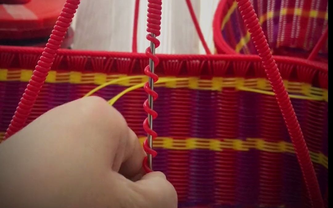 酸甜编织-藤条编织 零基础教学 手工提篮 水果篮子 藤条编织篮子