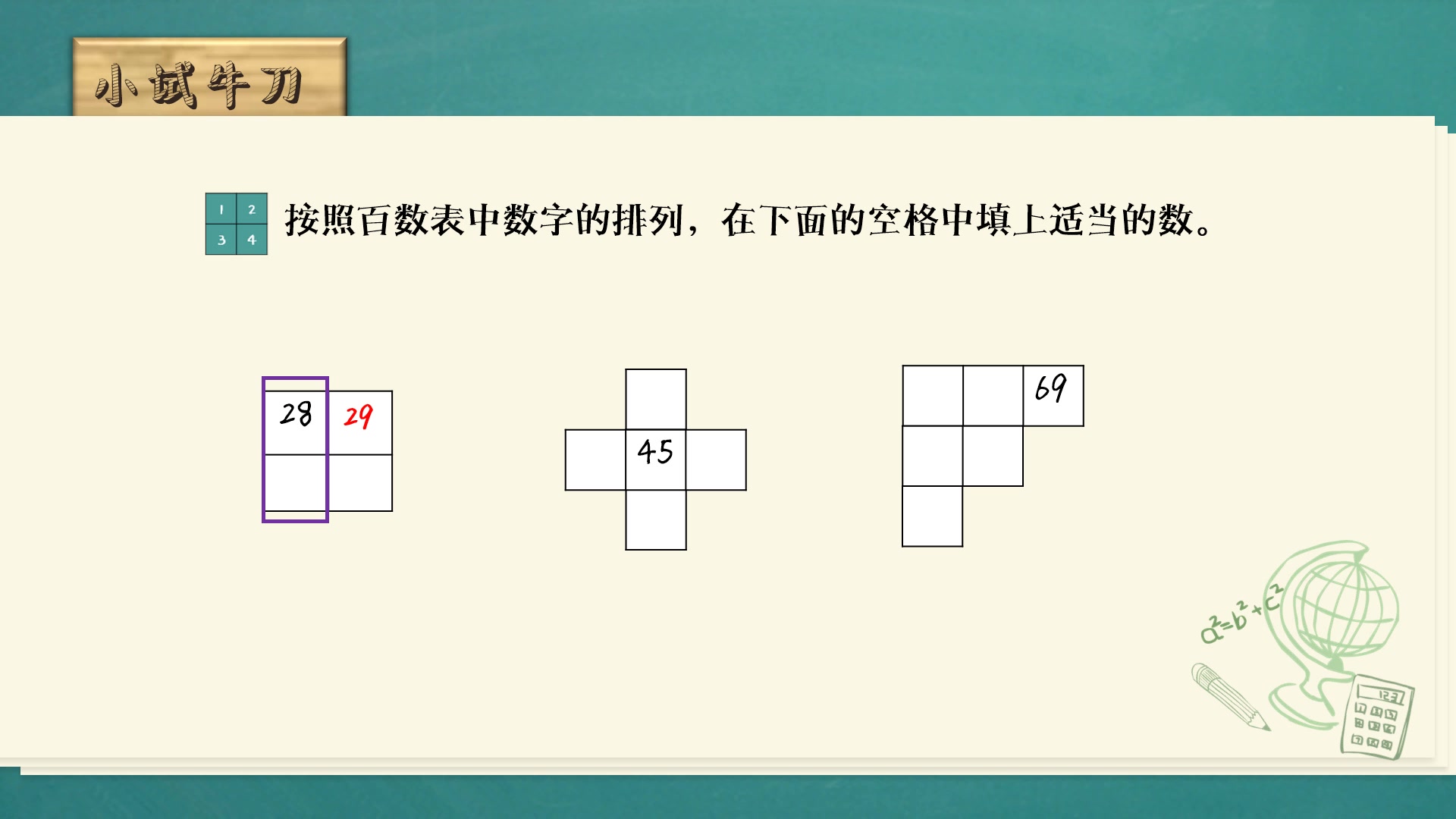 [图]人教版1年级下册第4单元《100以内数的认识》