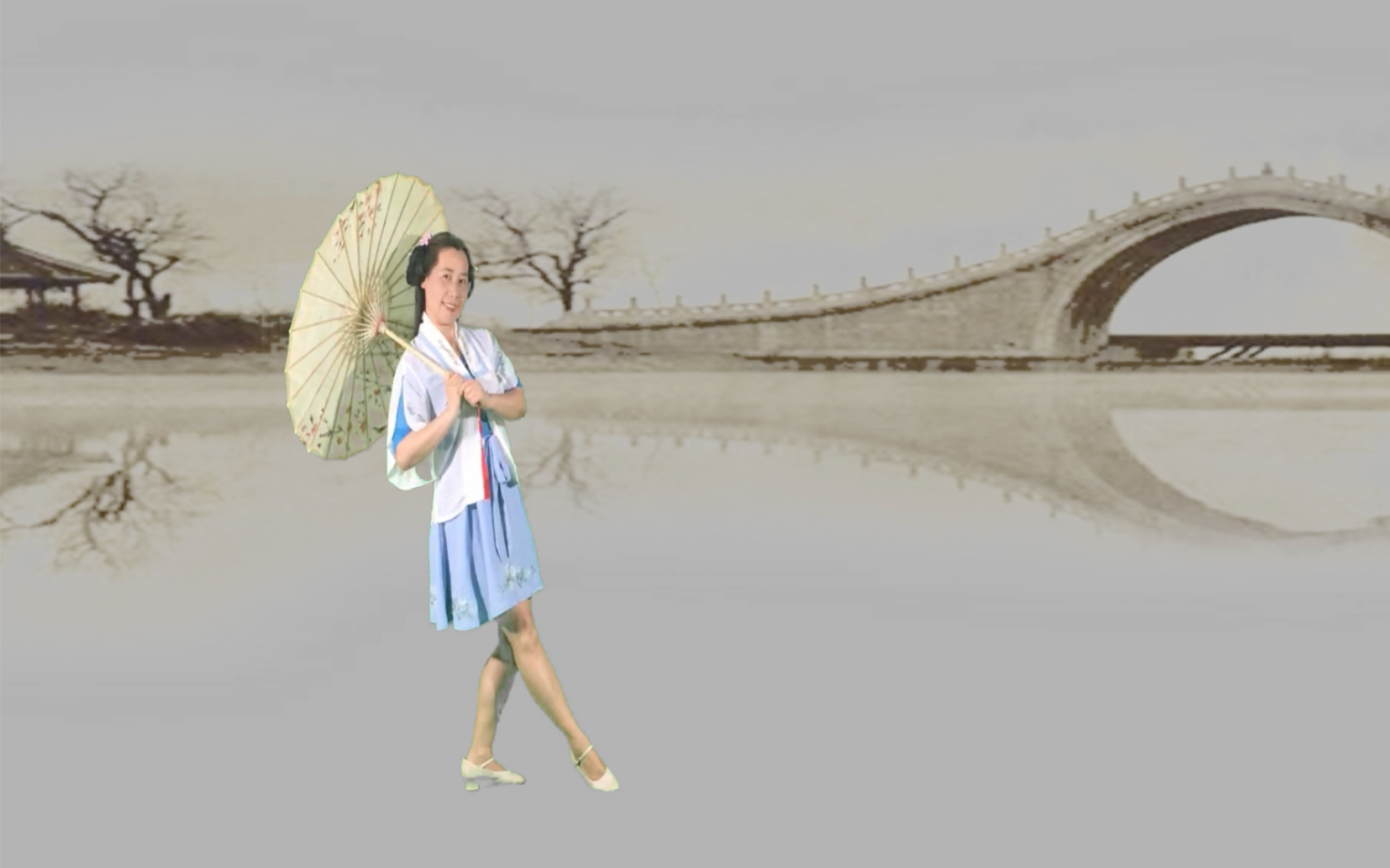 《桥边姑娘》中国舞小集,舞蹈动作来自:舞林一分钟