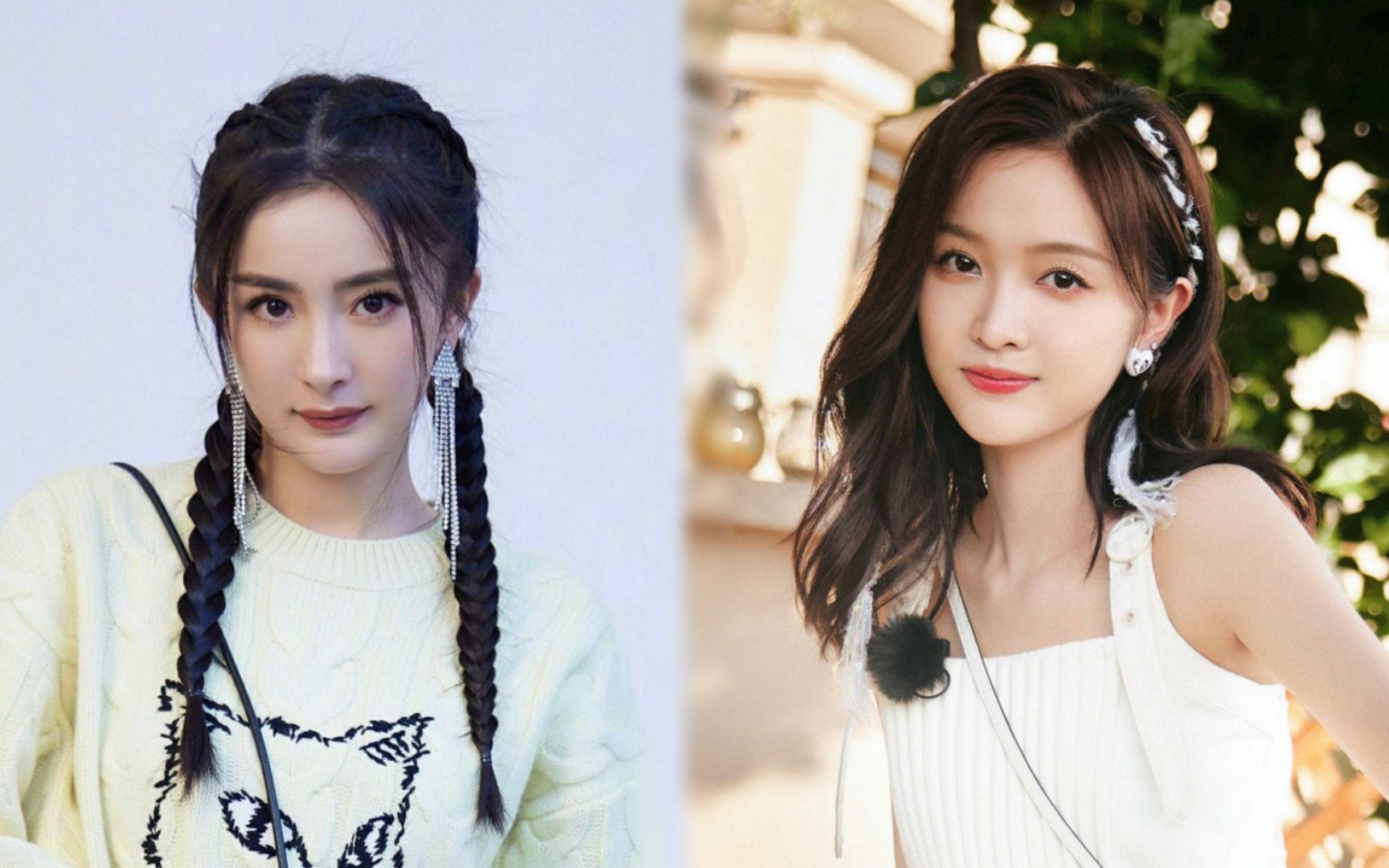 杨幂吴宣仪逛街被拍,36岁幂幂状态似少女,两人素颜出镜颜值绝美