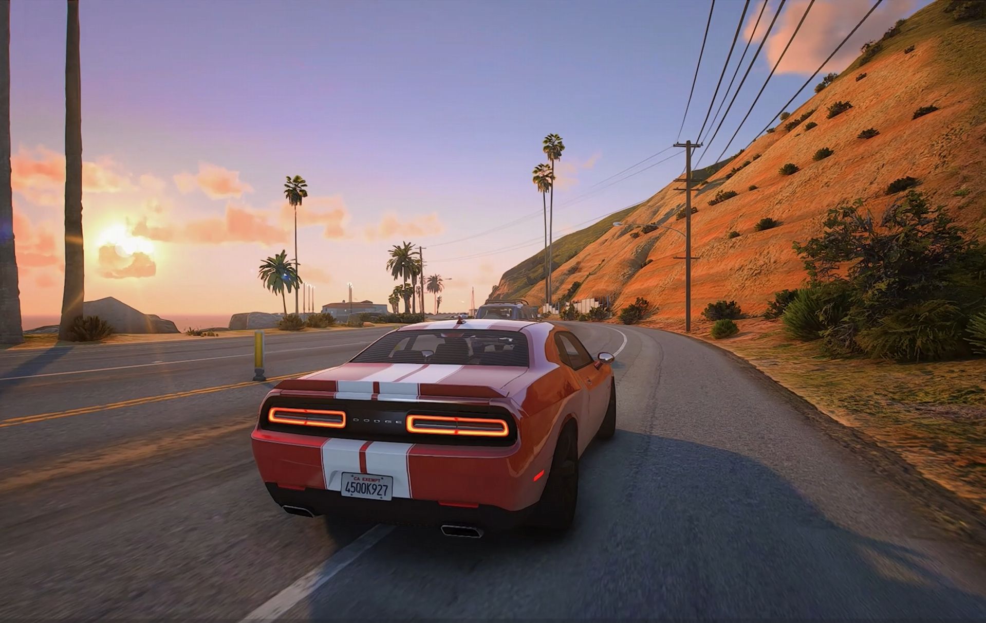 【gta 4k 60fps】在洛圣都欣赏落日余晖的美景