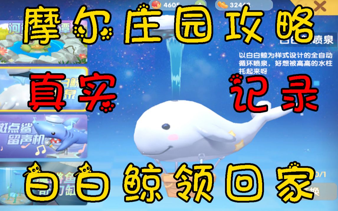 摩尔庄园手游攻略真实记录我把白白鲸娶回了家