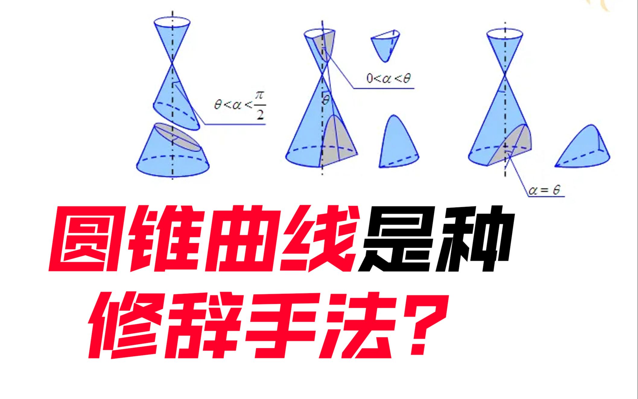 圆锥曲线的名字来源于修辞手法么?哔哩哔哩bilibili