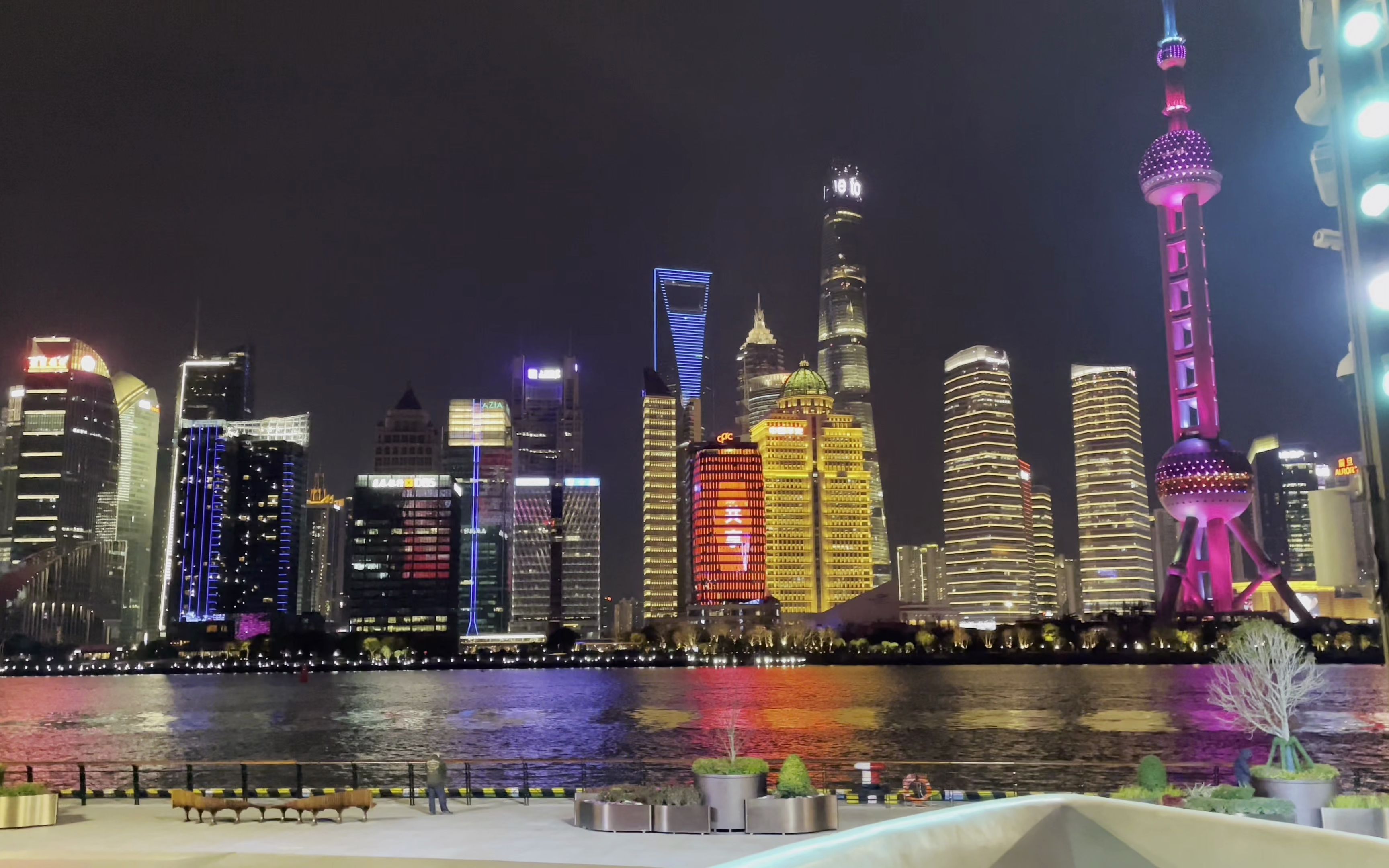 上海北外滩滨江夜景