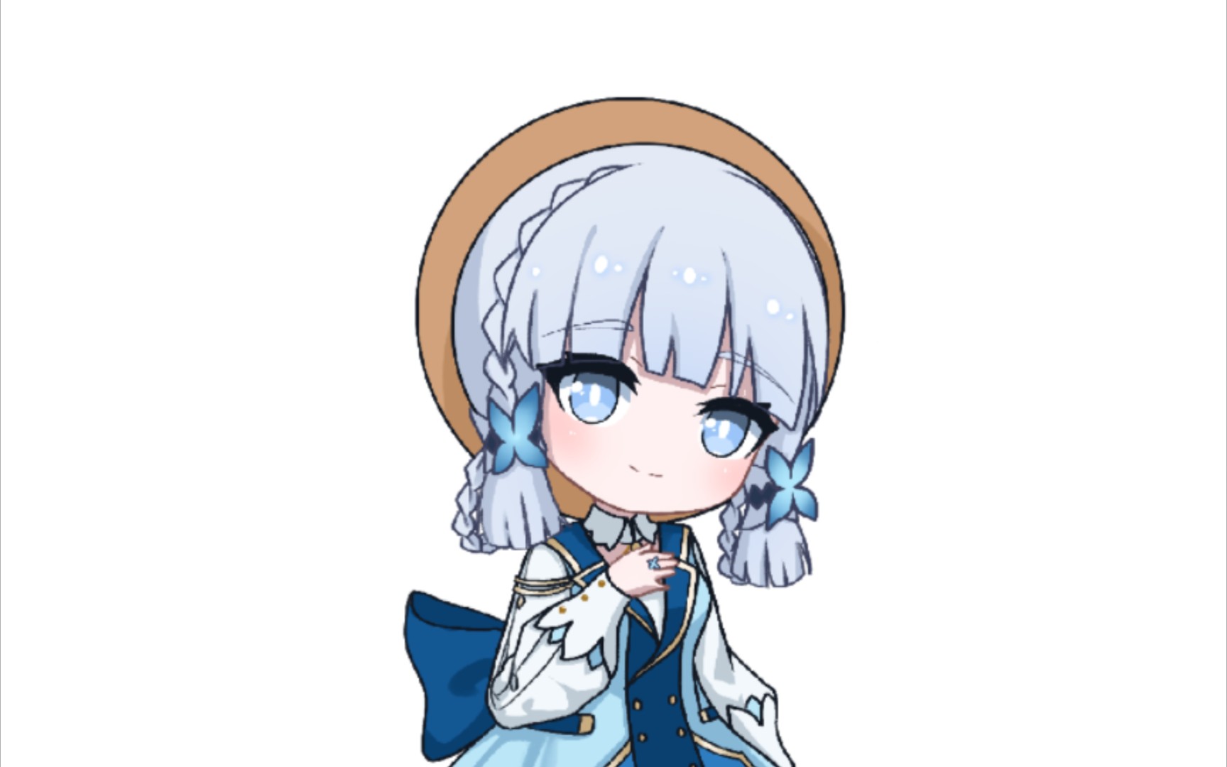 一个神里绫华的q版