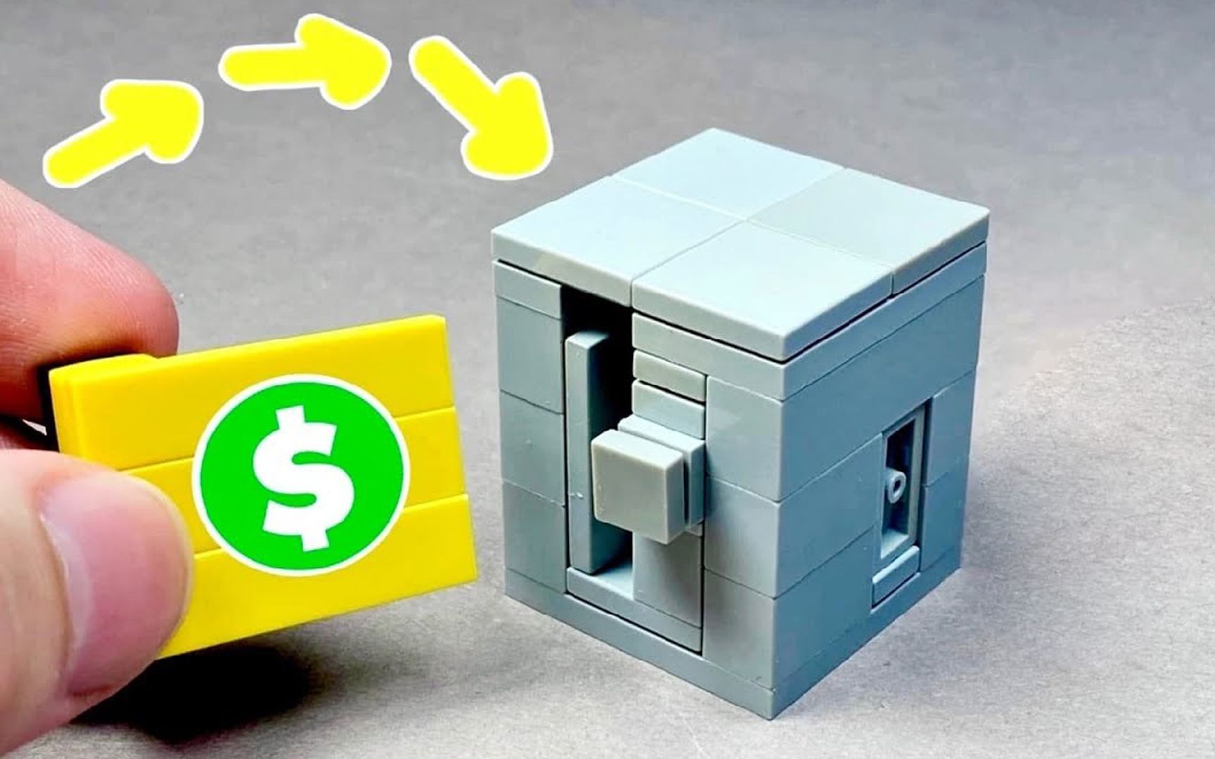 乐高制作迷你保险箱