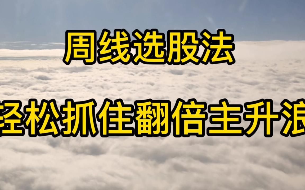 第二集:一根均线,教会你从周线上选出牛股主升浪,建议收藏!哔哩哔哩bilibili