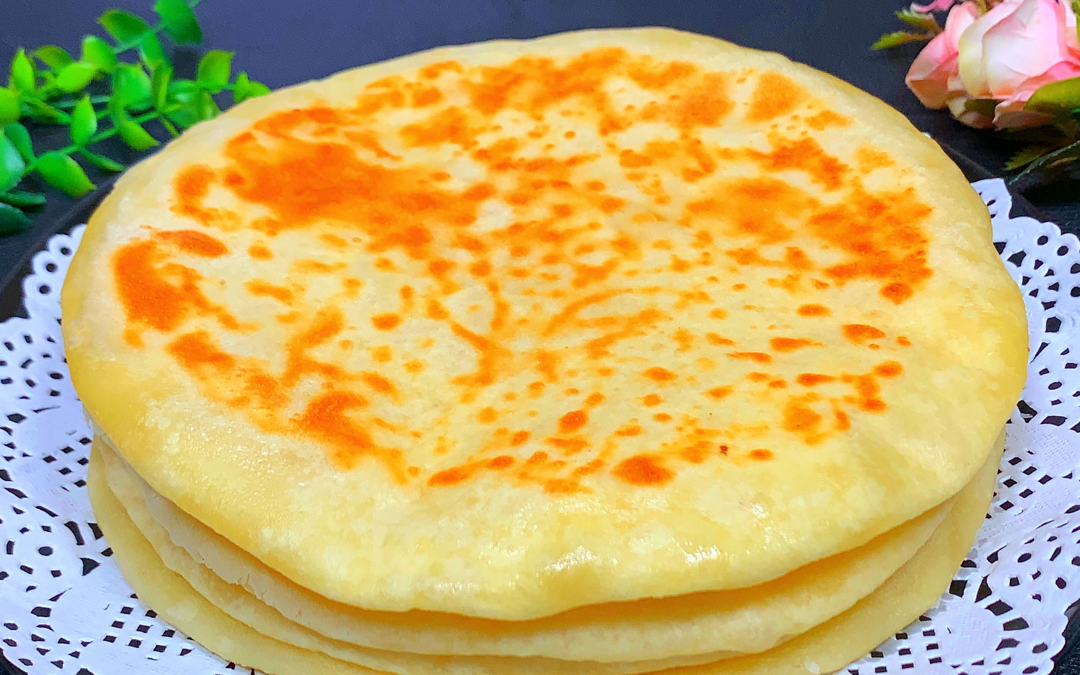 掌握烙饼秘诀,劲道柔软凉了不硬