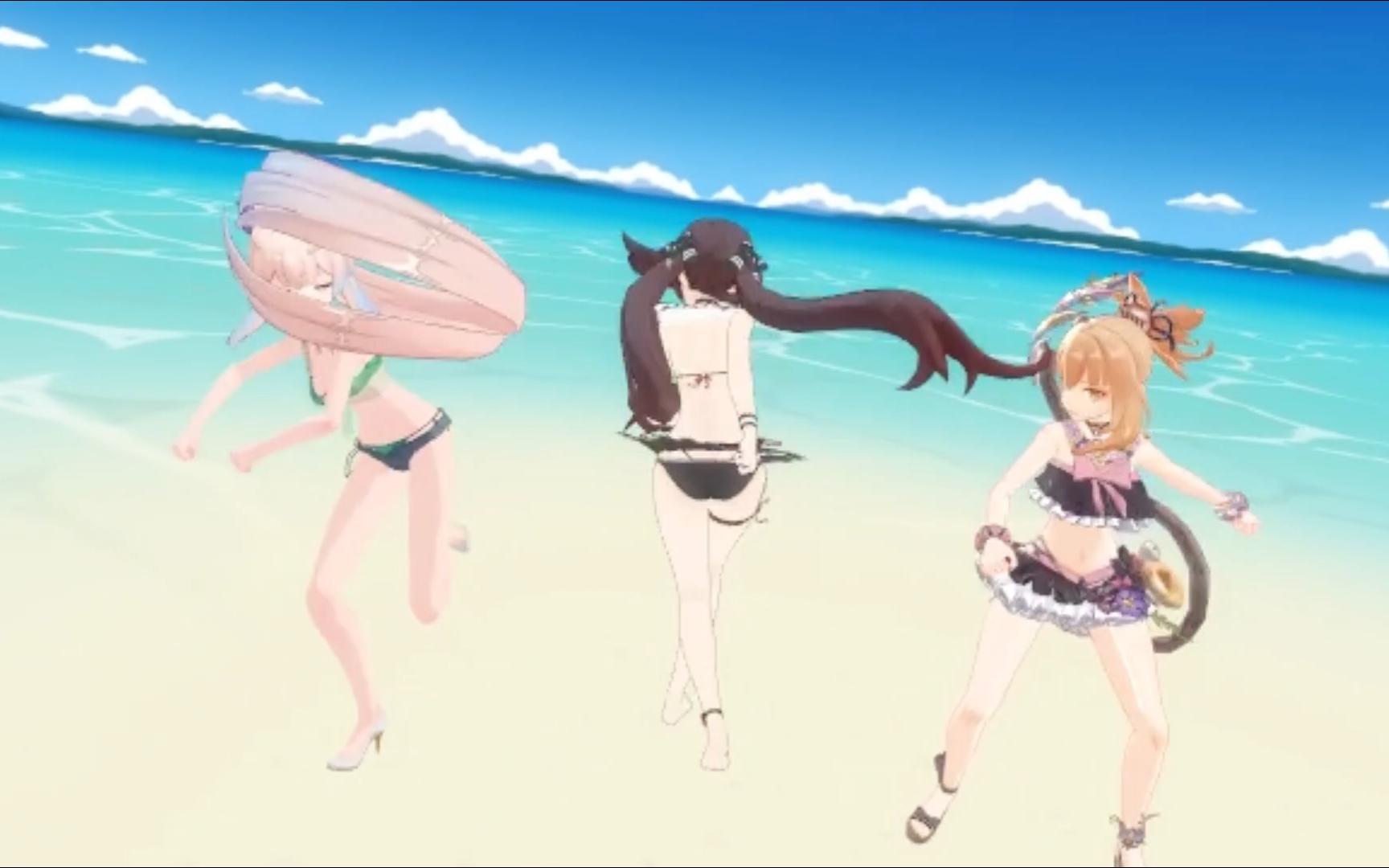 [图]【原神MMD】胡桃VS宵宫+心海