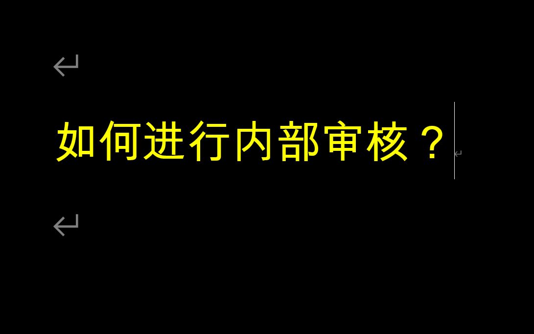 如何进行内部审核?哔哩哔哩bilibili