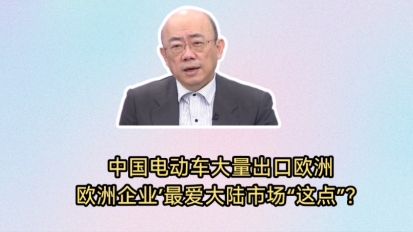 郭正亮:中国再创造奇迹!中国电动车能大量出口欧洲的秘密?欧洲企业'最爱大陆市场“这点”?哔哩哔哩bilibili