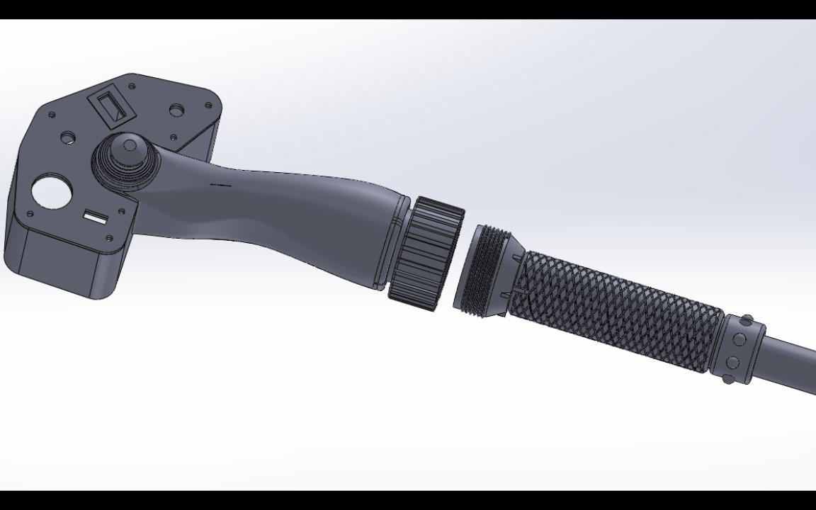 uh60直升机总距杆diy油门旋转握把