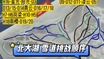 北大湖滑雪场  雪道挑战顺序  带你一步步征服北大湖全山
