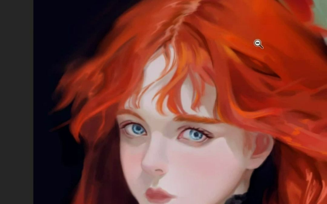 红发少女(临摹)