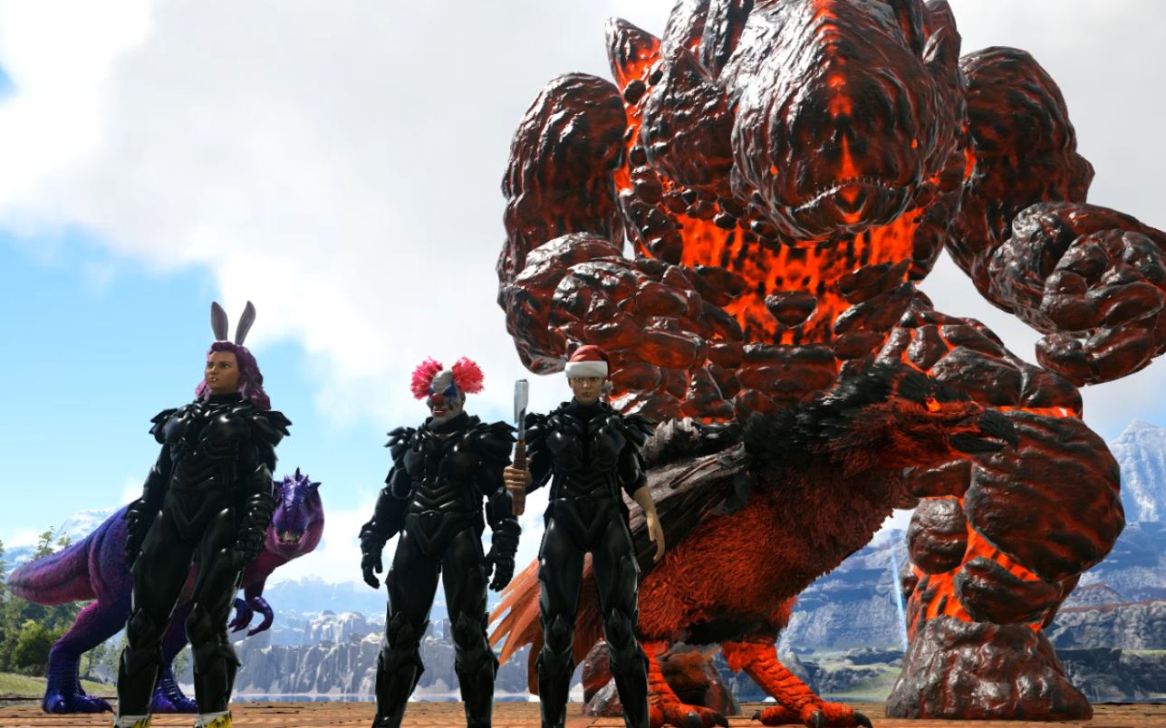 方舟生存进化瓦尔盖罗毛哥是嫉妒小红我俩