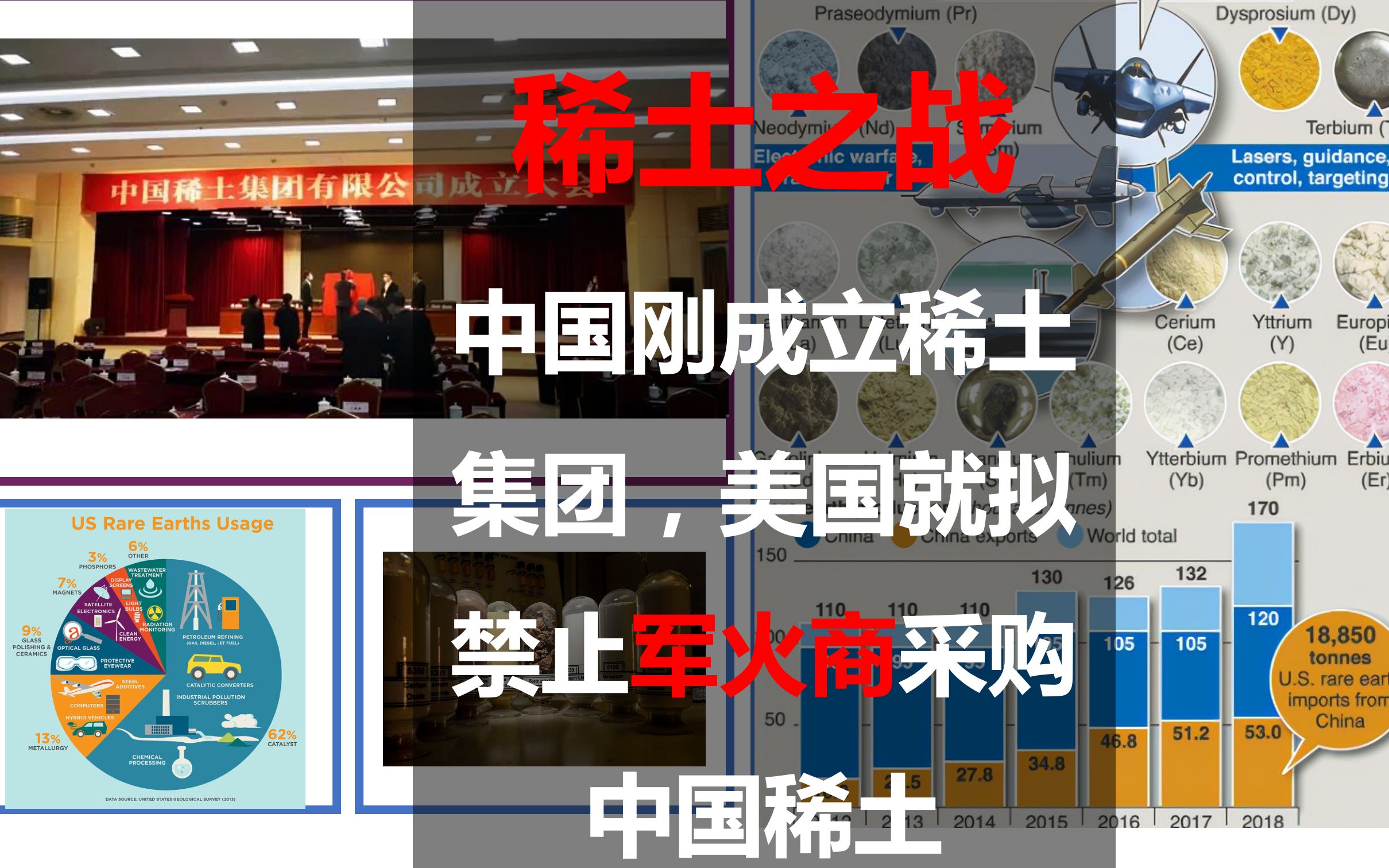 稀土之战:我国刚成立稀土集团,美国就拟禁止军火商采购中国稀土哔哩哔哩bilibili