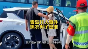 Скачать видео: 青岛女司机打人，旁边的黑衣男子是谁？