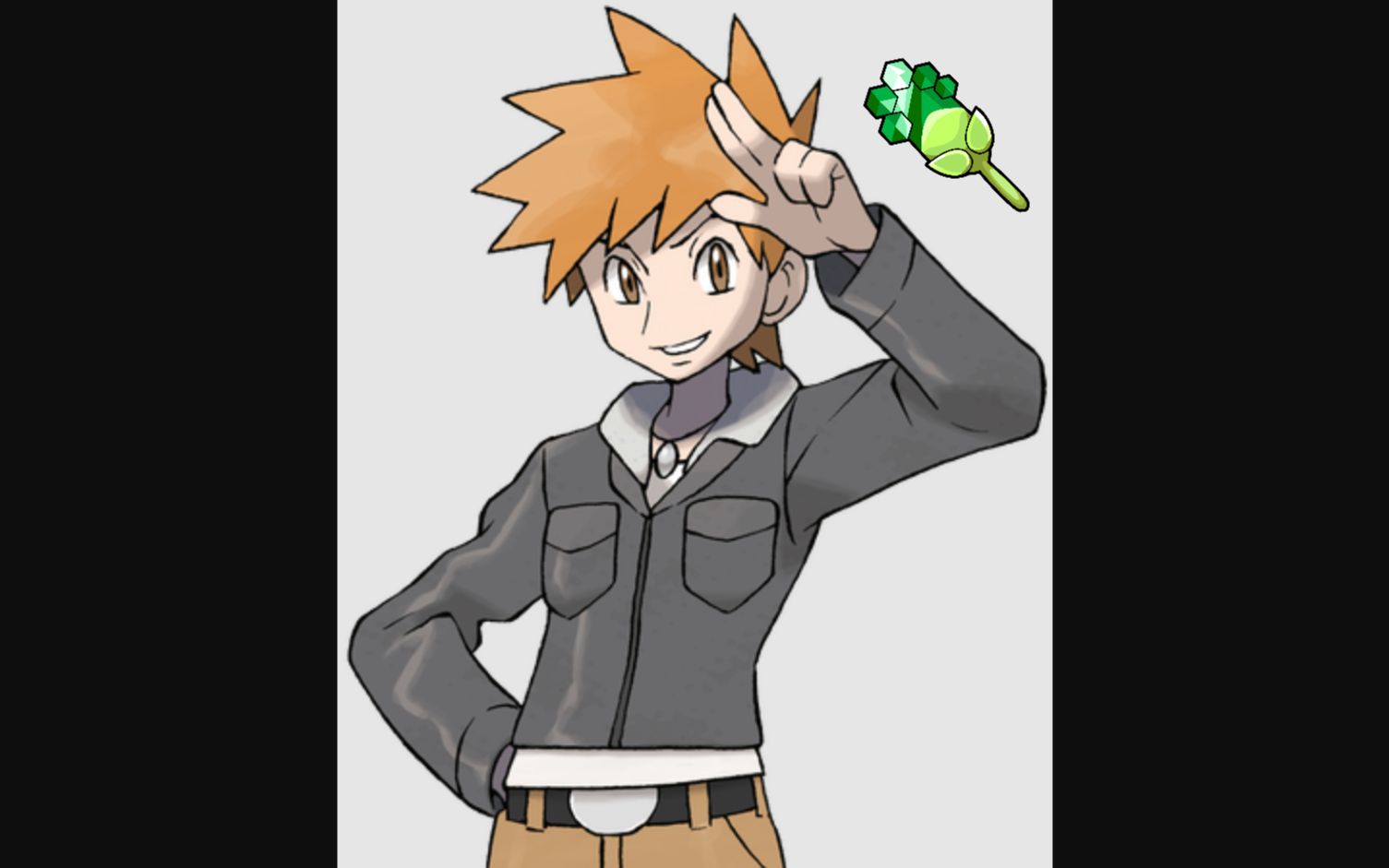 《宝可梦魂银》廿八:常青市青绿,绿色徽章