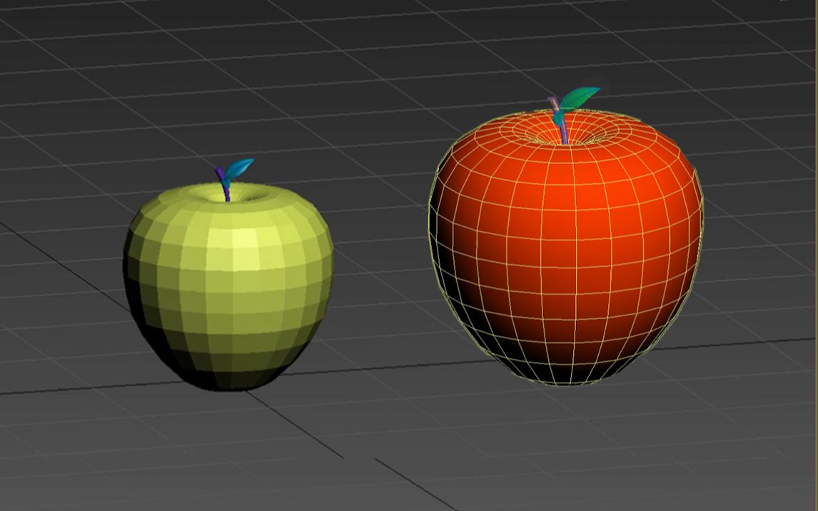 【3dmax建模】用3dmax教你如何制作一颗苹果,小白千万不要错过呦!_哔