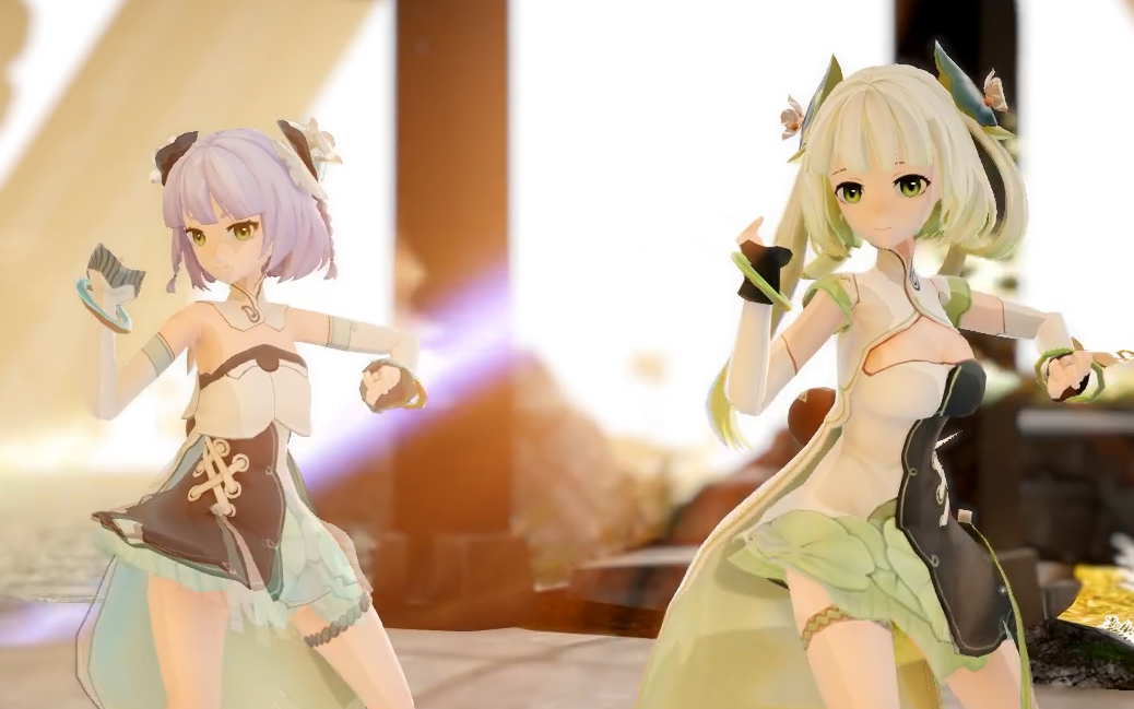 【mmd/阮颜阮羽/七都】八极小架晨练_哔哩哔哩_bilibili