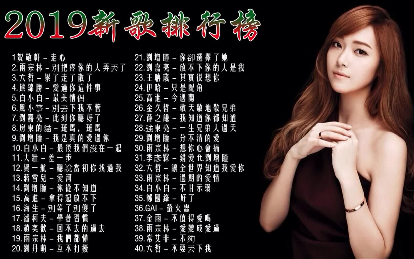 2019火遍网络的40首最好听歌曲