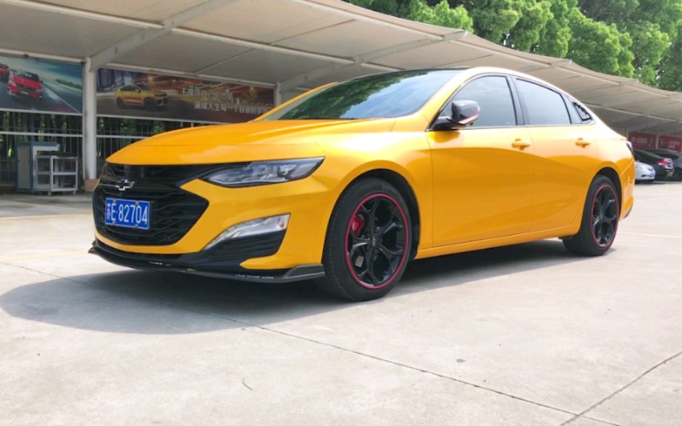 雪佛兰迈锐宝金属黄改色贴膜案例,活力与激情!