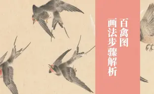 Download Video: 迟青 | 百禽图-画法步骤解析