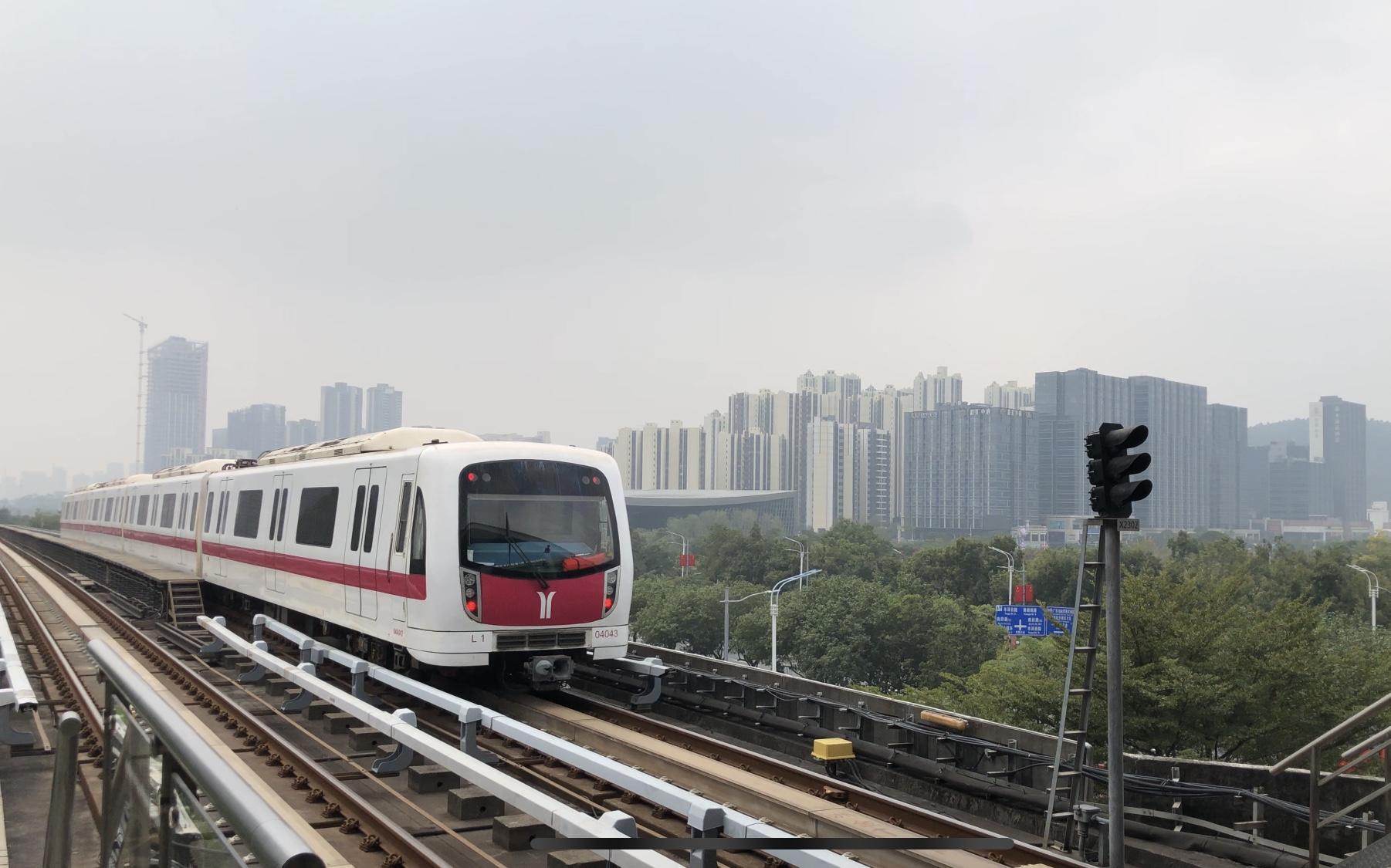 【vlog】广州地铁4号线高架段列车出入站随拍