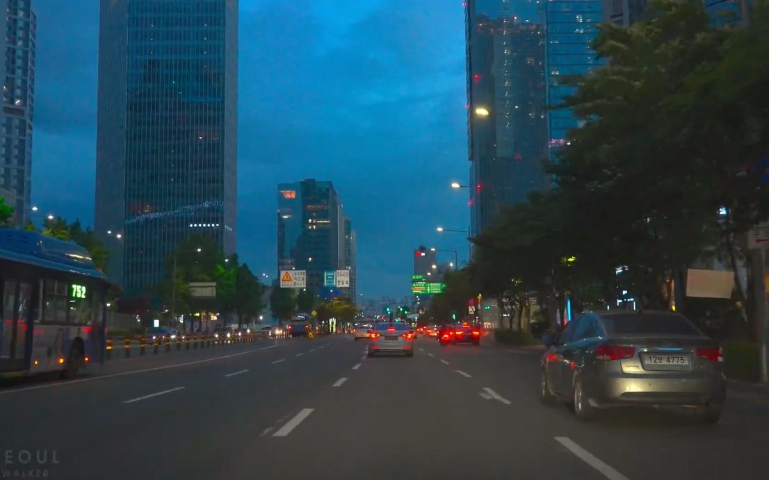 【超清韩国】第一视角 夜晚的首尔城市风光 奥运高速公路乐天世界大厦 (1080P高清版) 2022.6哔哩哔哩bilibili