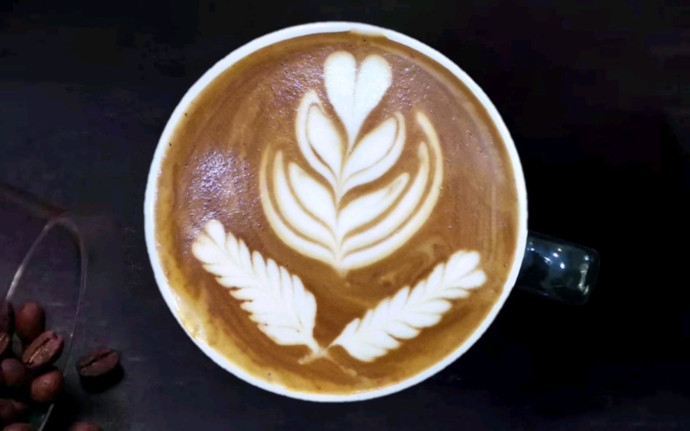 咖啡拉花练习图案推荐 001