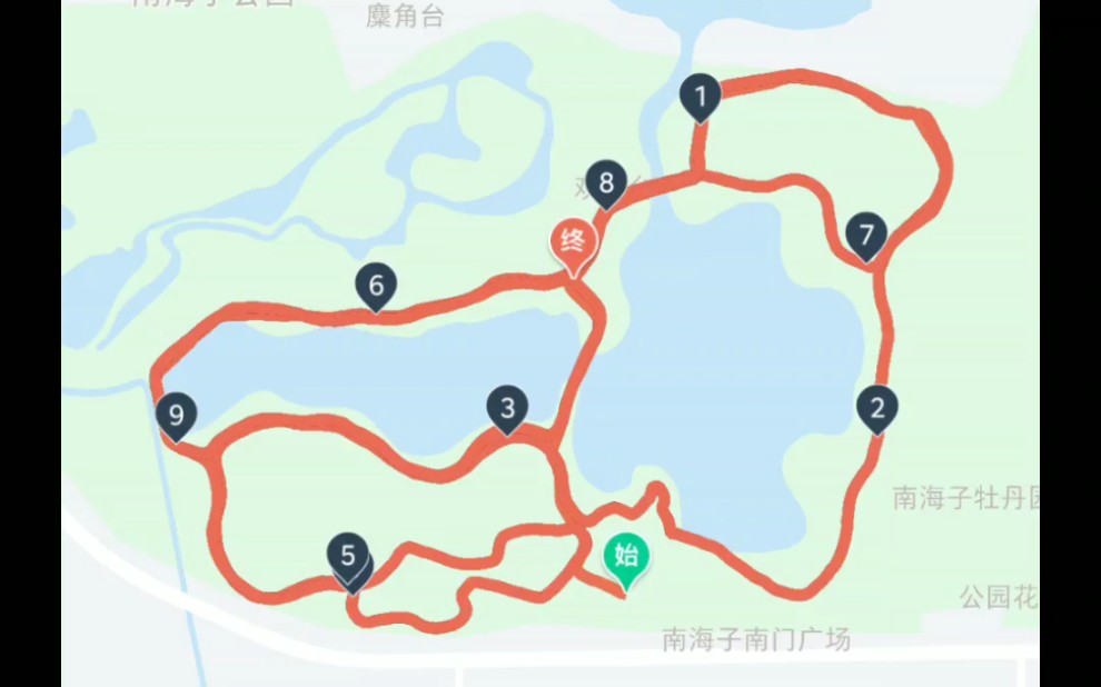 南海子公园 线路图图片