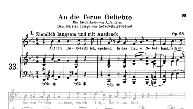 [图]贝多芬艺术歌曲-致远方的爱人 Beethoven Op.98 'An die ferne Geliebte' - Fritz Wunderlich