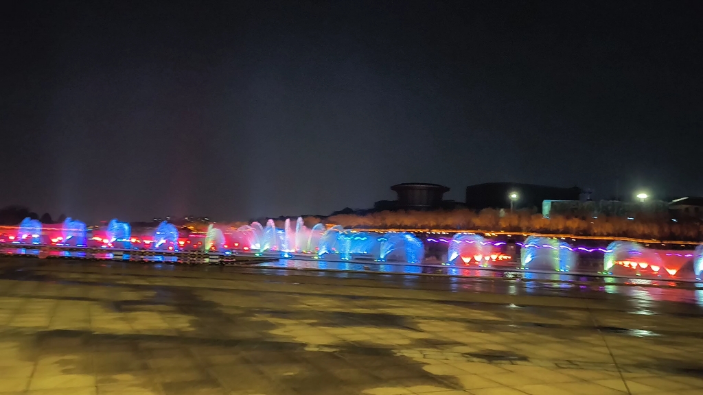 泰山西湖音乐喷泉2024年2月13日《采薇》