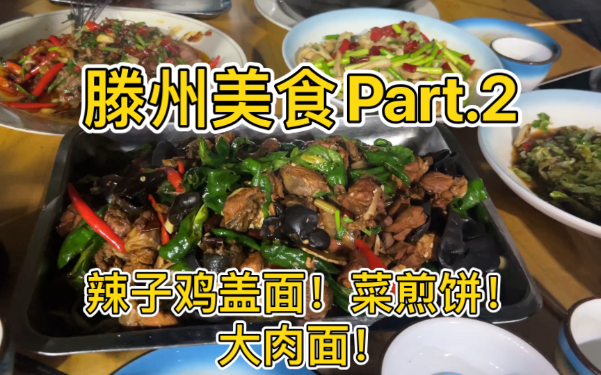 滕州美食继续吃!菜煎饼大肉面!辣子鸡盖面!物美价廉!你可以永远相信司机师傅!哔哩哔哩bilibili