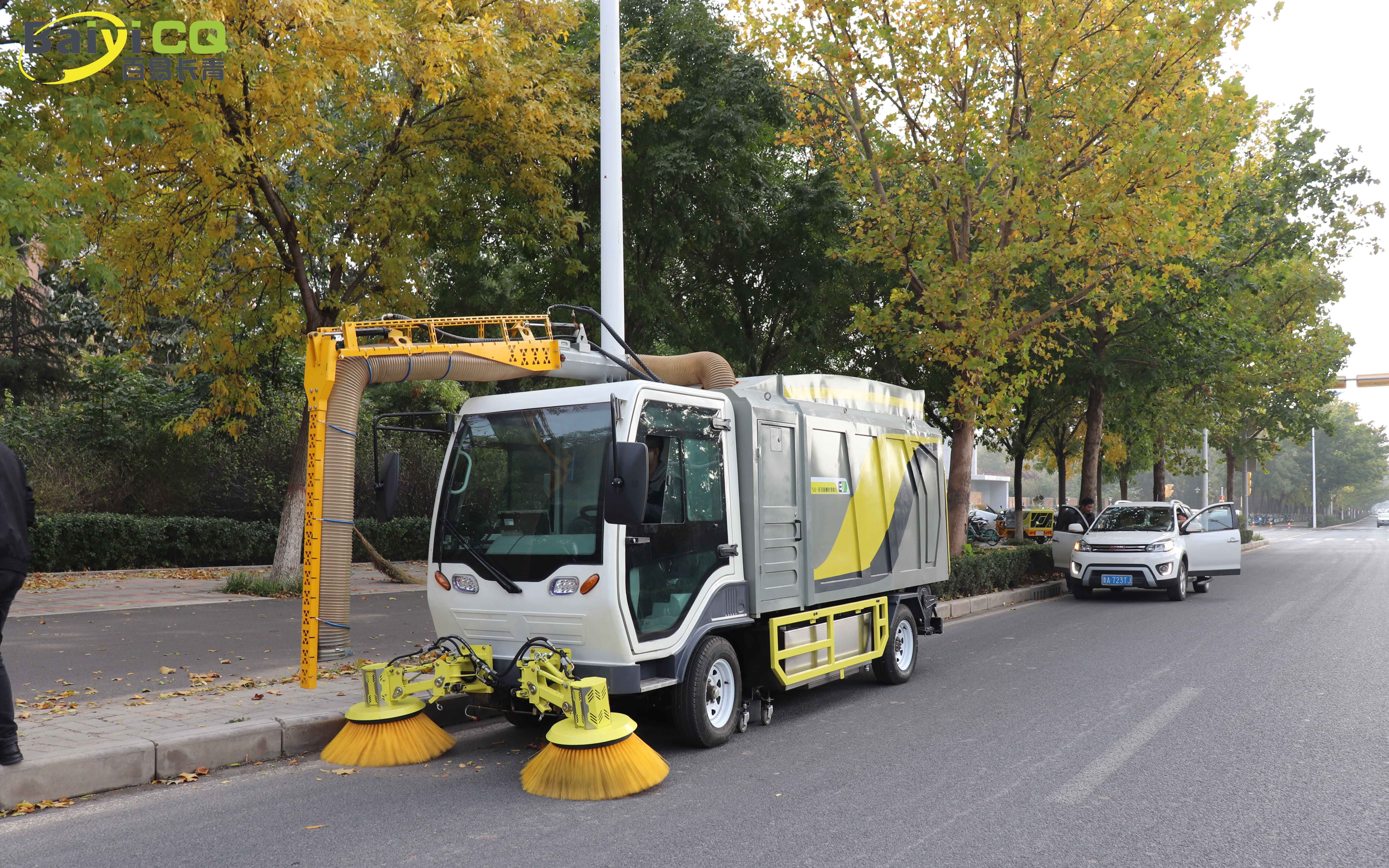 t50树叶收集车吸叶车环卫人行道树叶收集车