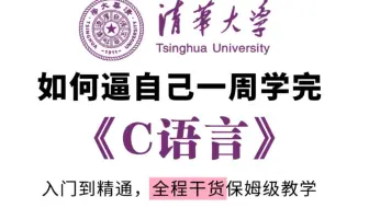 【敢称全站最细】建议自学C语言的同学死磕这套教程，2025最新录制，整整300集，逼自己一周学完，编程技术猛涨！从零基础入门到精通看这套就够了