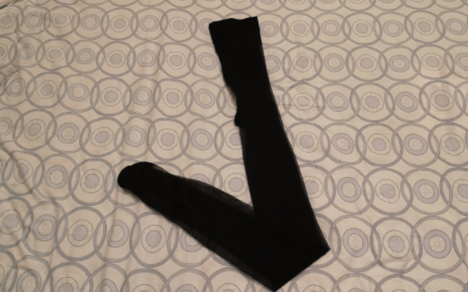 丝袜测评—长款猫爪连裤黑丝