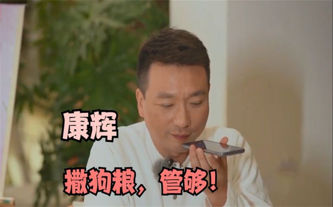 康辉给老婆打电话说我爱你,张蕾:我的骨头都酥了!明星电话连线