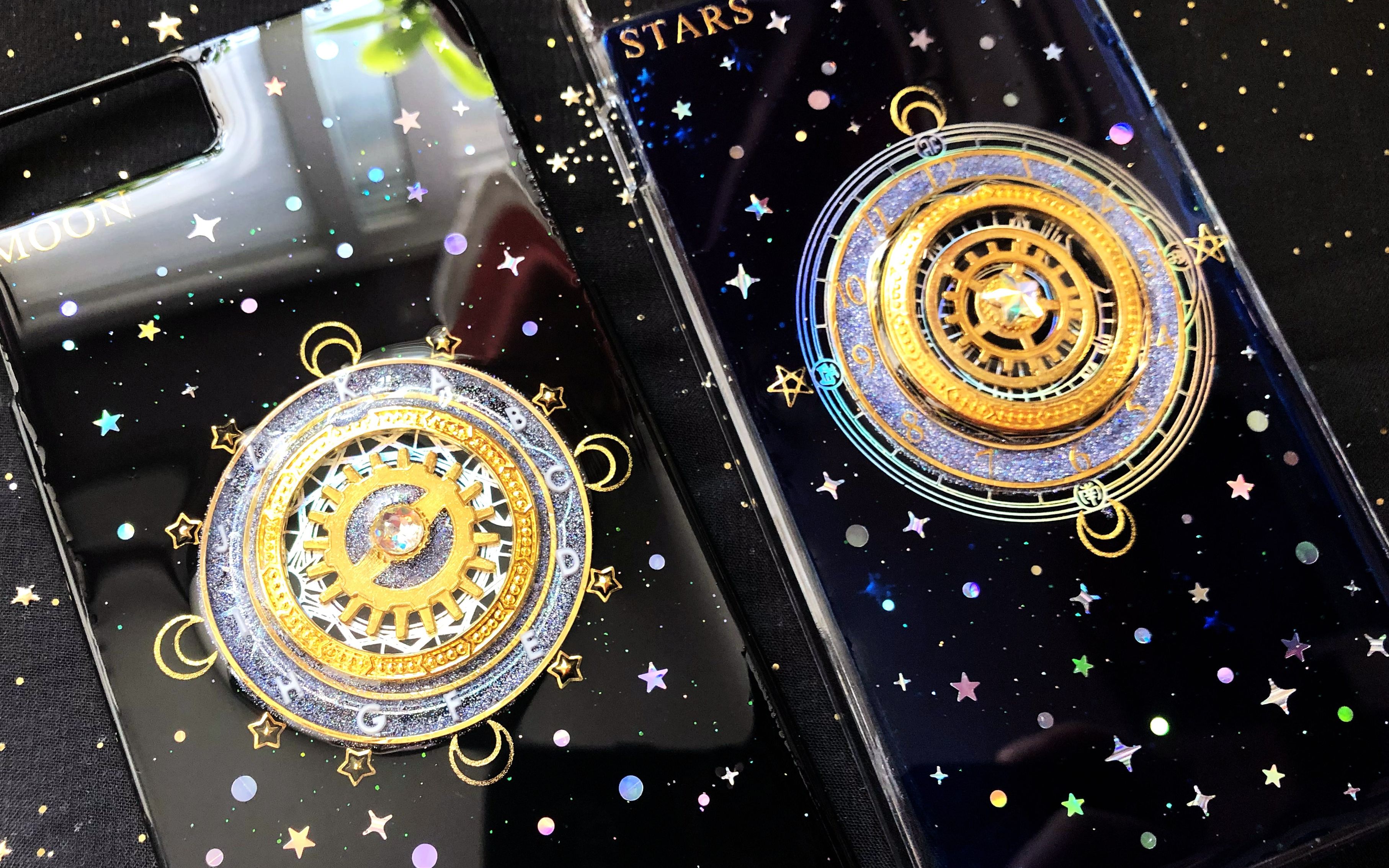 丨米心·uv教丨『月读星盘手机壳&化妆镜』手工小物制作教程_哔哩哔哩