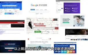 Download Video: 研究生必备的十大文献资源网站