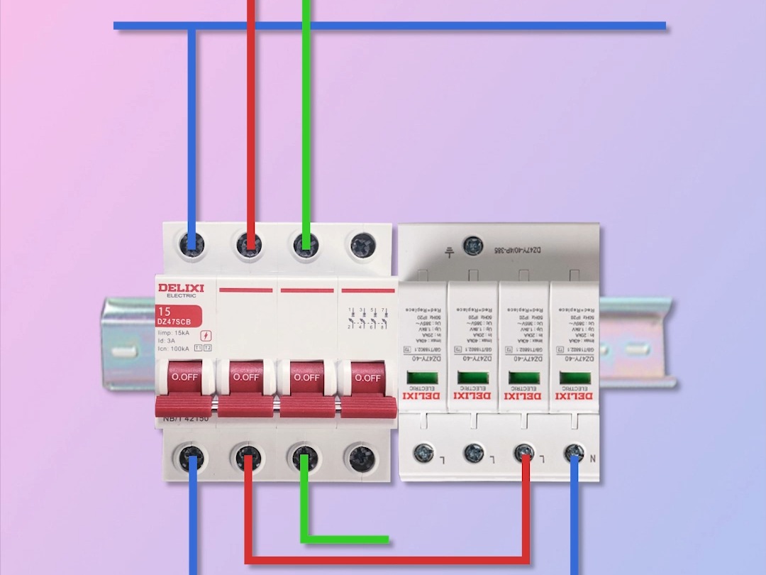 浪涌保护器如何接线图片