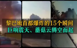 下载视频: 黎巴嫩首都爆炸的15个瞬间：巨响震天、蘑菇云腾空而起