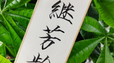 定制书签:永继芳龄#瘦金体#书签定制#龙哥书法