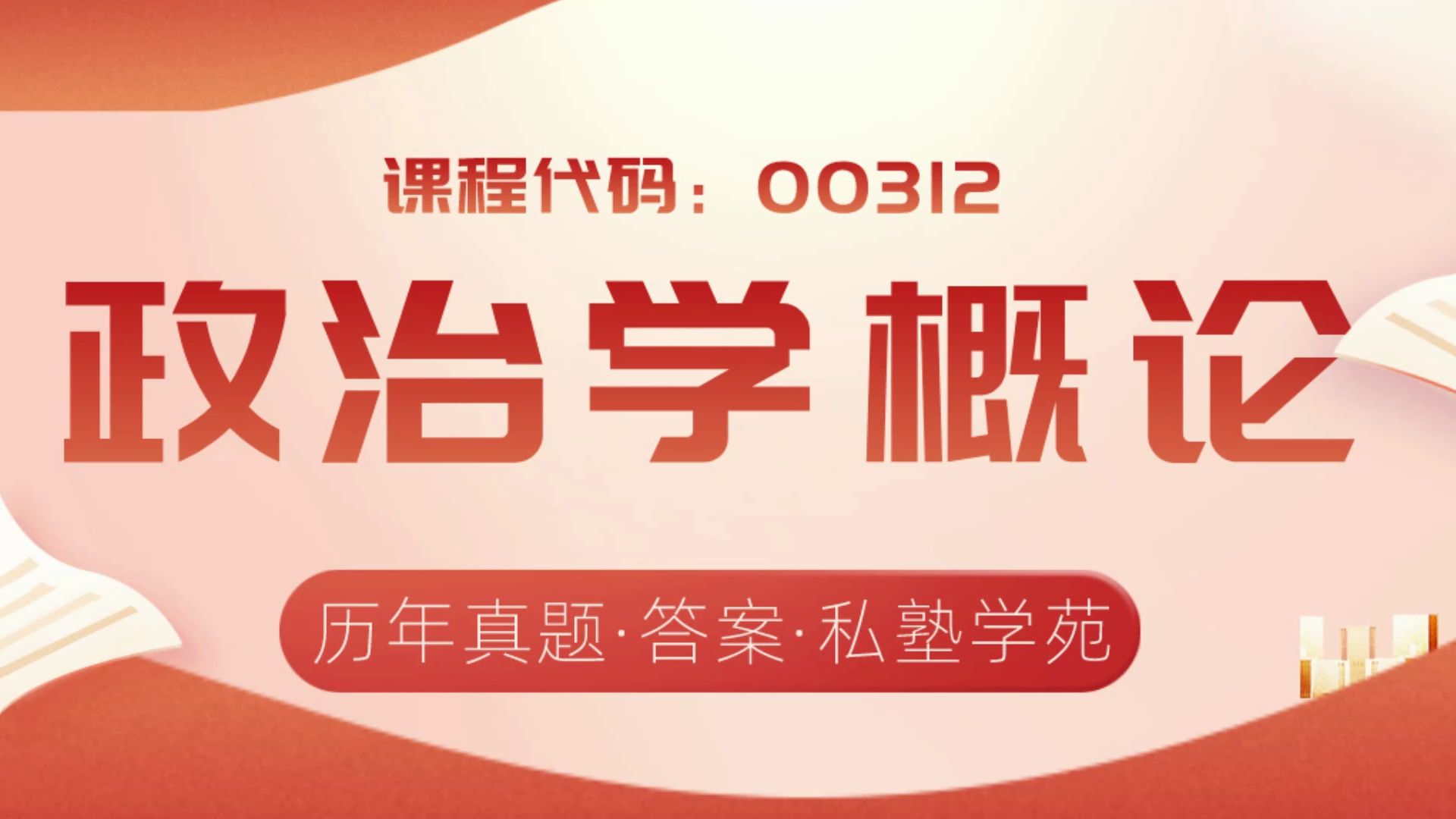 [图]「私塾学苑」2024年4月自考《00312政治学概论》真题和答案