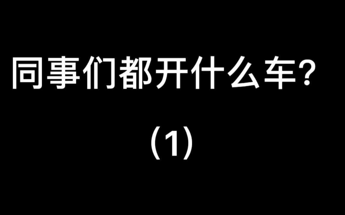 同事们都开什么车?【诺诺简讯】哔哩哔哩bilibili