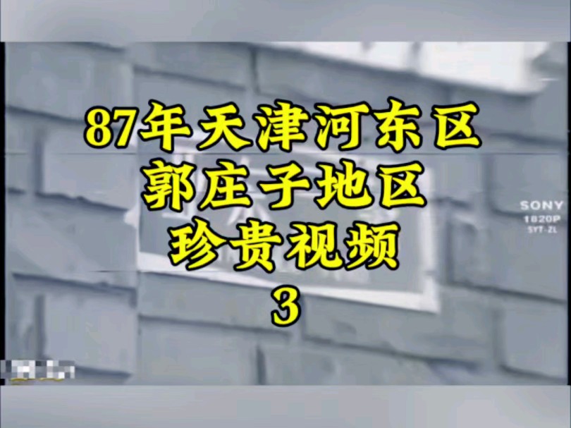 1987年天津河东区郭庄子珍贵视频3哔哩哔哩bilibili