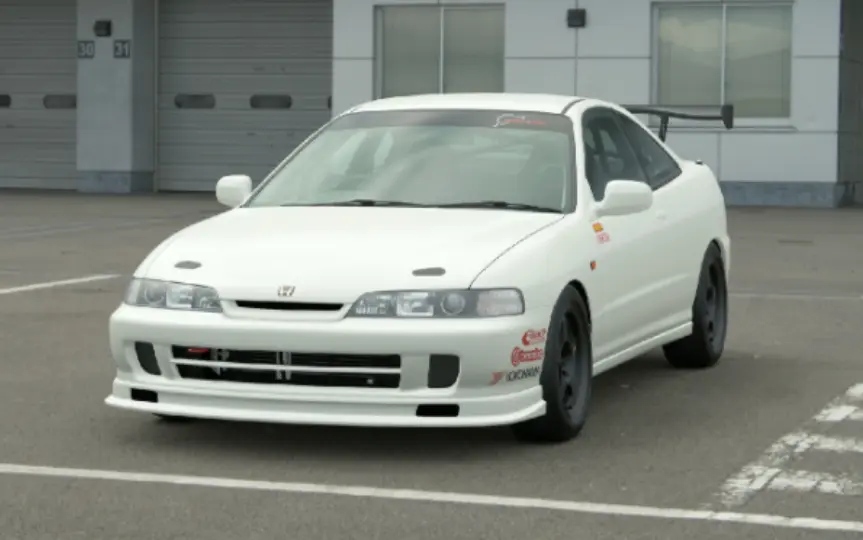 Integra Type R DC2 vs DC5 vs Civic EK9 battle at Ebisu 2001_哔哩哔