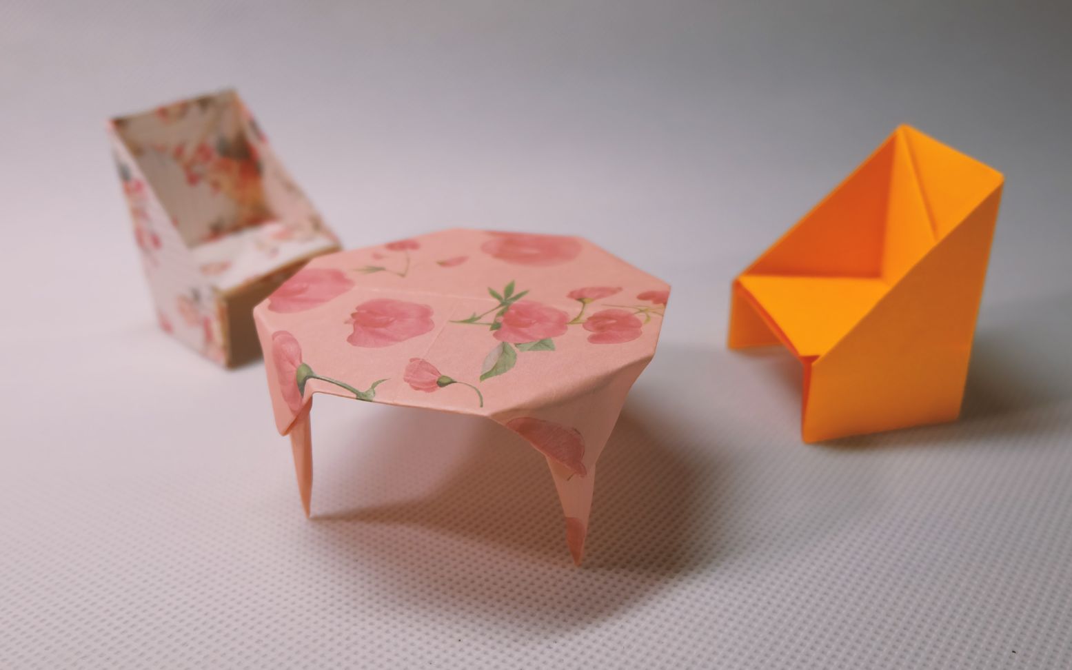 手工折纸diy,有点小可爱的八角桌,动手来折一个!